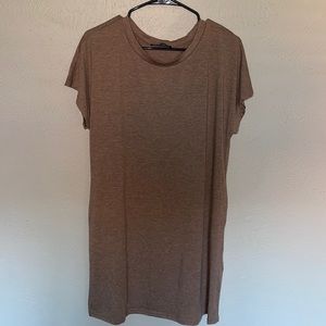 Tan tshirt dress